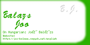 balazs joo business card